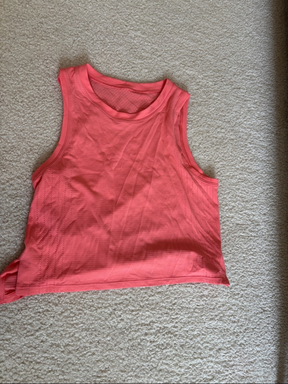 lululemon athletica Coral Sleeveless Mesh-Back Tank